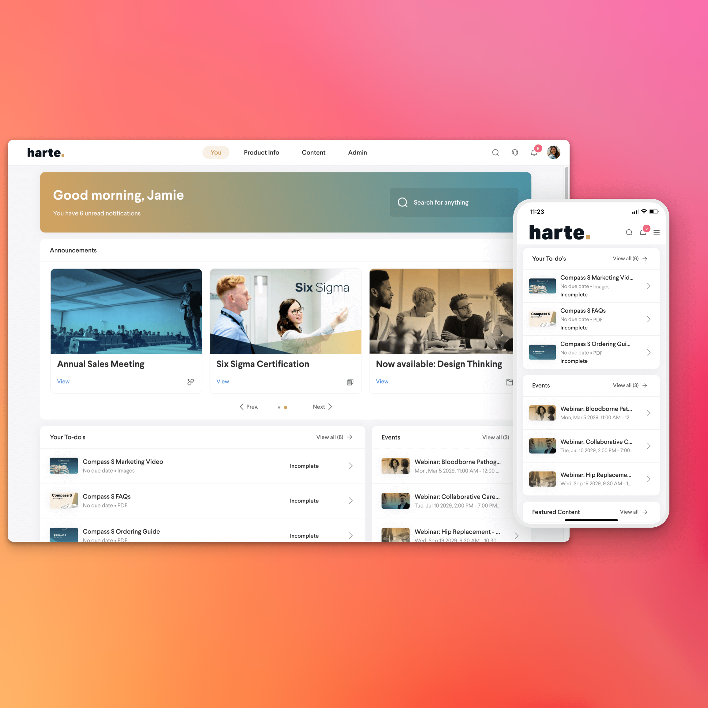 Loop LXP learning management system web app and mobile app Image